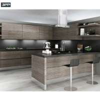 Modern Design New Zealand Australia Standard Kitchen Design Kitchen Cabinets with Bathroom Living Room Cabinets