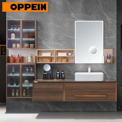 OPPEIN New Design Modern Wooden Bathroom Vanity Set